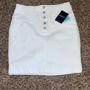 White skirt